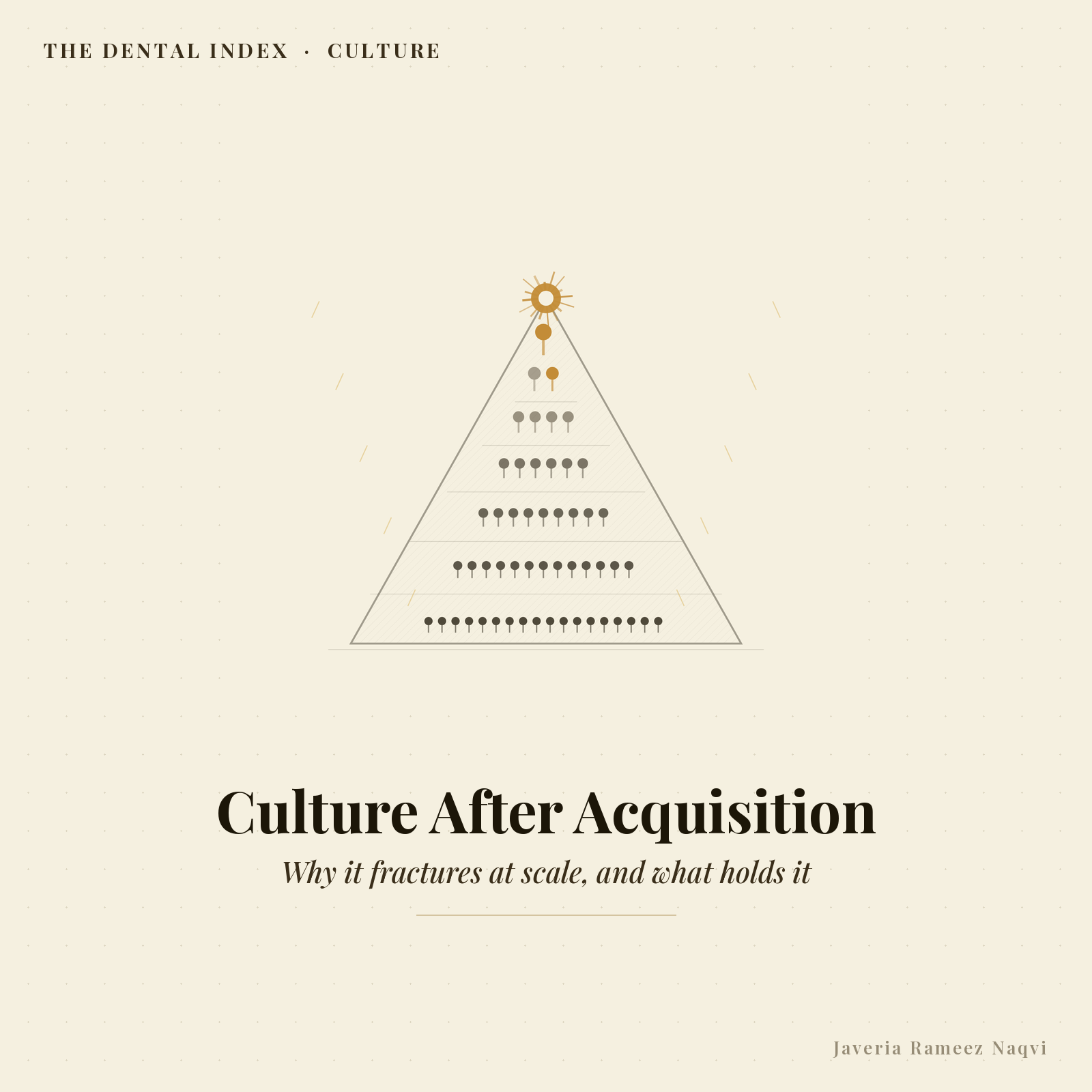 DSO Culture After Acquisition: Why It Fractures at Scale. The Dental Index by Javeria Rameez Naqvi